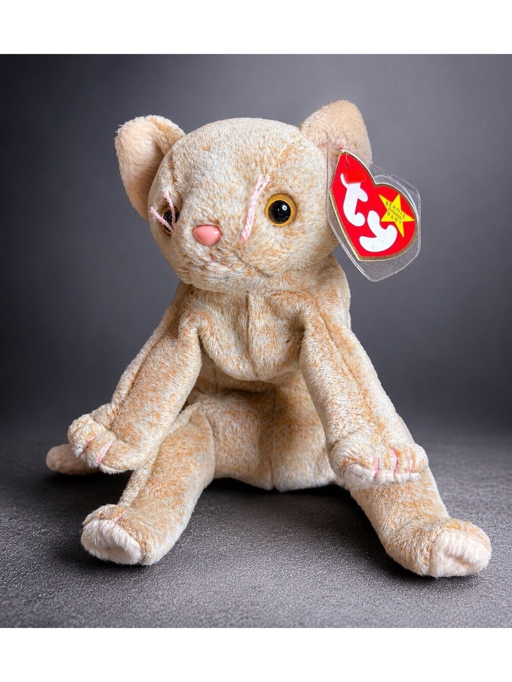 NWT Ty 1999 Scat The Cat Beanie Baby #4231, 4x5” FREE SHIPPING